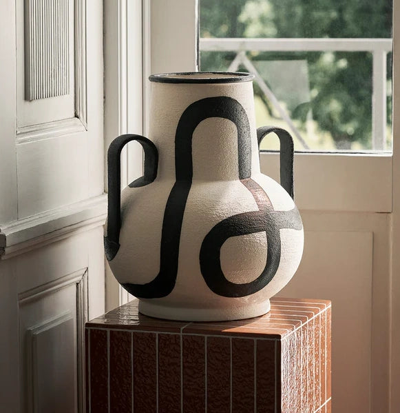 Ferm Living Off-white Trace Vase