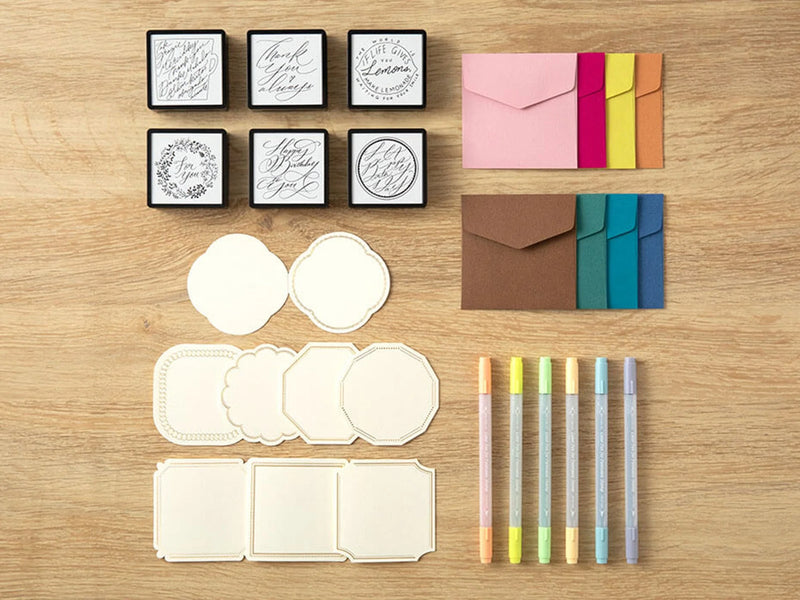 Midori Paintable Stamp Kit - Thank You (Limited Edition)