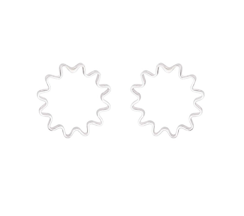 Mini Ondulee Earrings (Pair) (Silver or Gold)