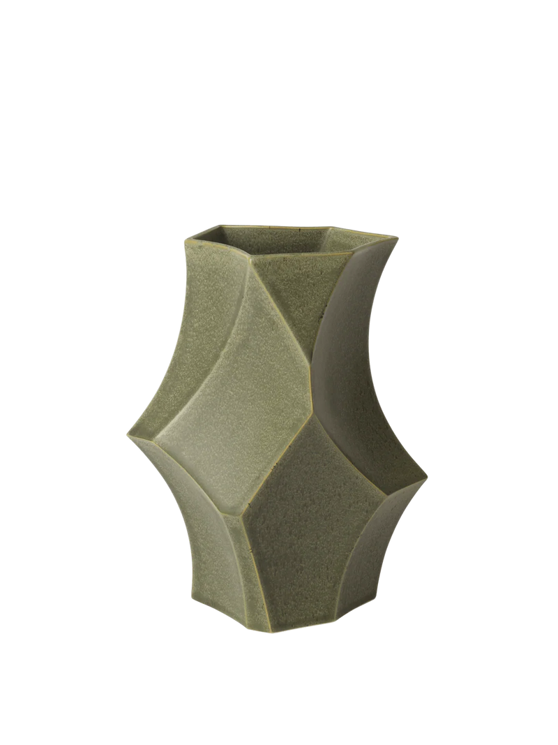 Ferm Living Cueva Vase - Dark Sage