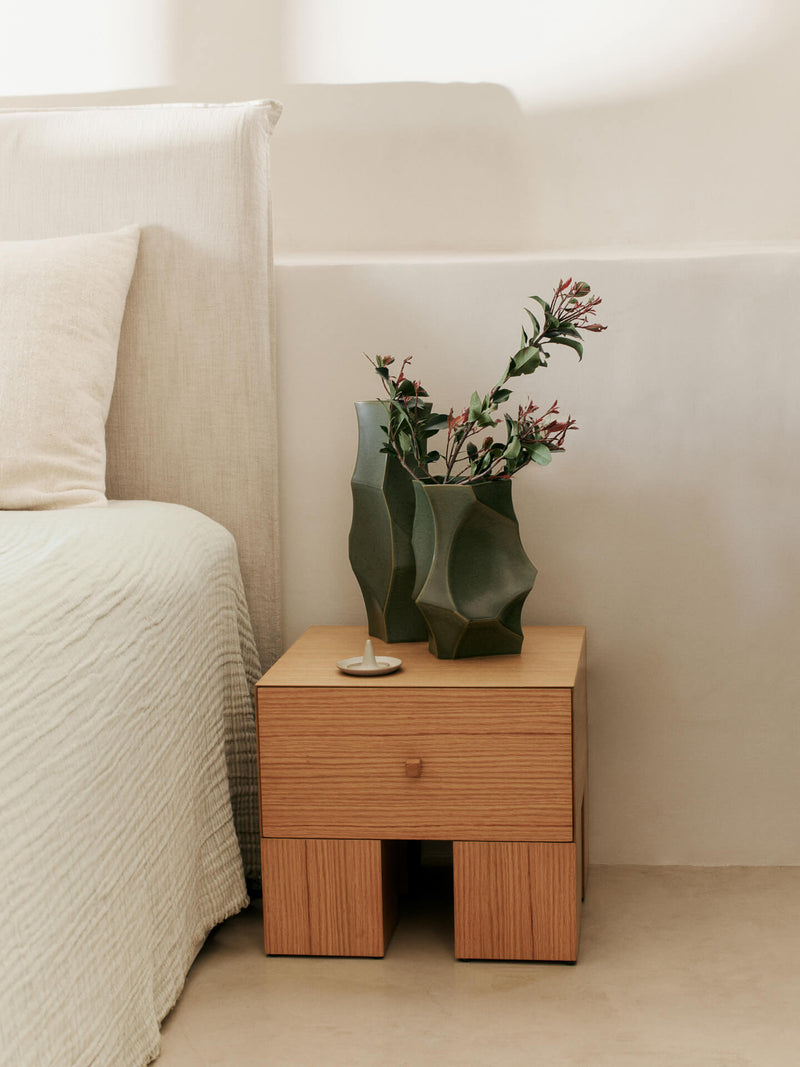 Ferm Living Cueva Vase - Dark Sage