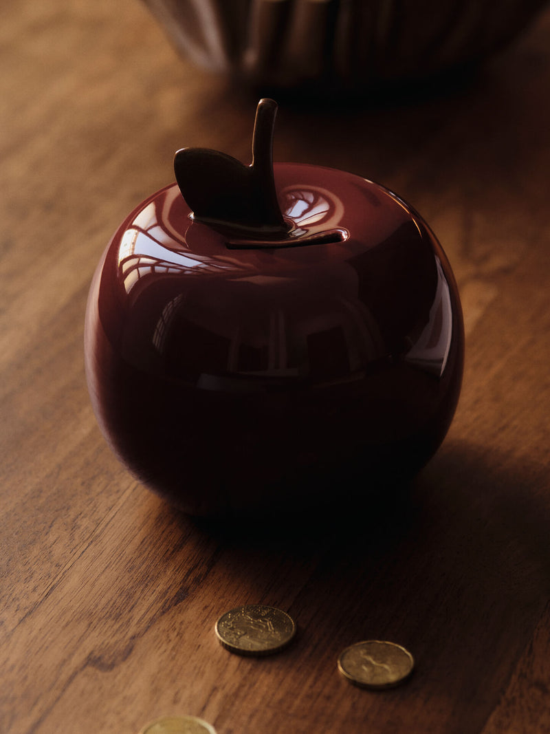 Apple Money Bank - Deep Red