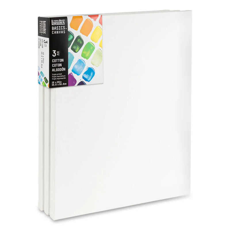 Liquitex Basic Cotton Canvas Packs (Pack of 3)