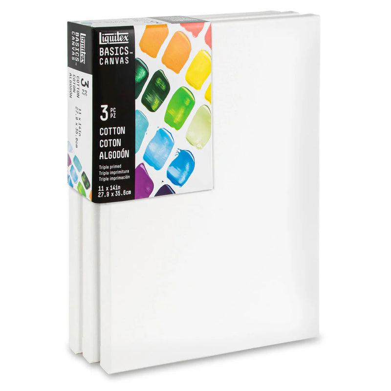 Liquitex Basic Cotton Canvas Packs (Pack of 3)
