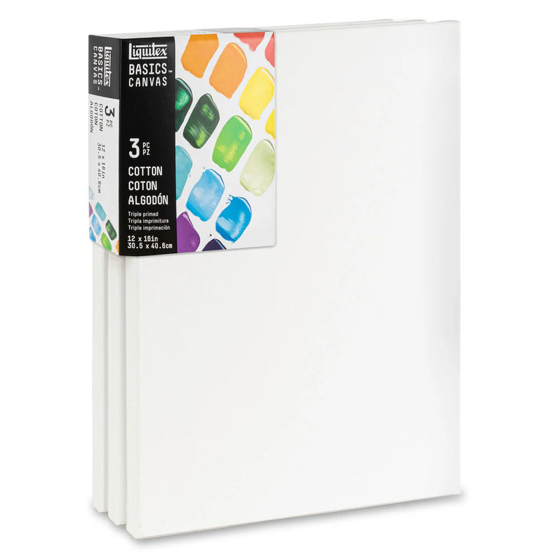 Liquitex Basic Cotton Canvas Packs (Pack of 3)