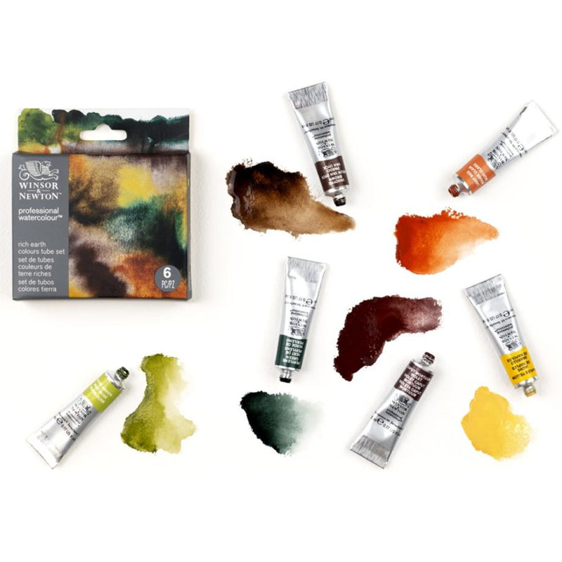 Winsor & Newton Professional Watercolour Rich Earth Set (Set of 6)