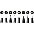 Faber Castell PITT Artists' Pens Sets - Black (Set of 8)