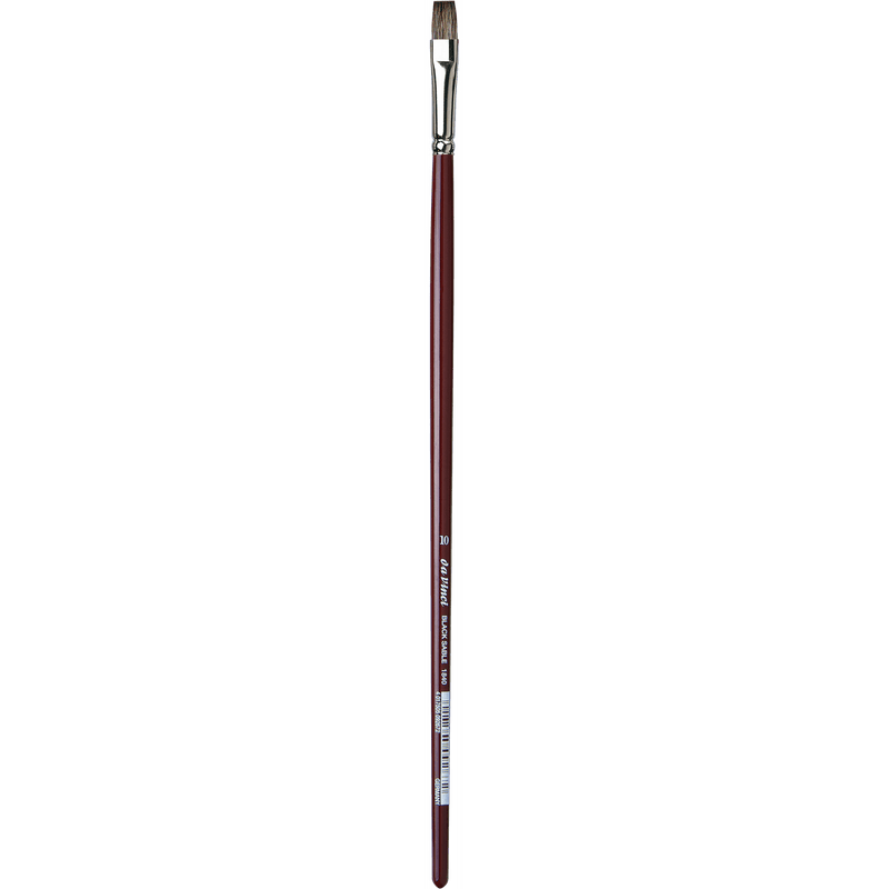 Da Vinci Black Sable Flat Brushes Series 1840