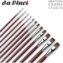 Da Vinci Black Sable Flat Brushes Series 1840