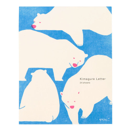 Midori Letter Pad White Bear