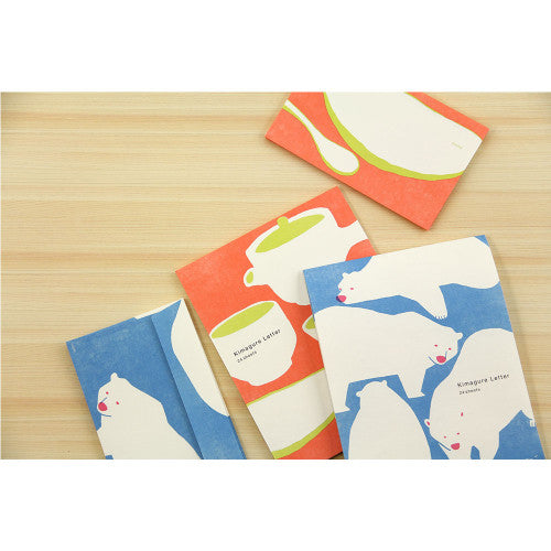 Midori Letter Pad White Bear