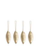 Ferm Living Leaf Brass ornaments (Set of 4)
