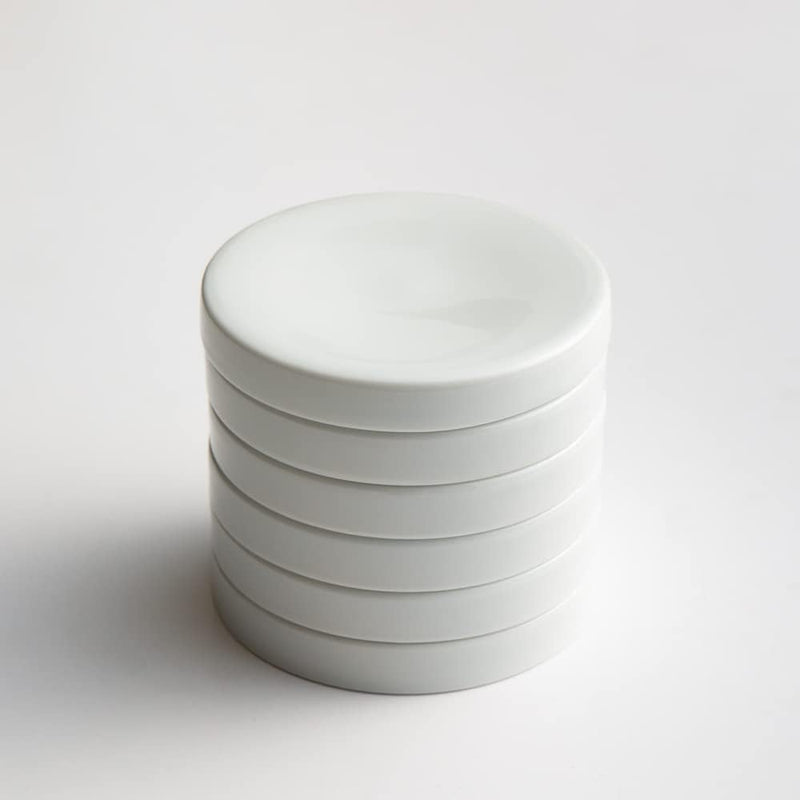 Stack of 5 Ceramic Mixing Trays with Lid