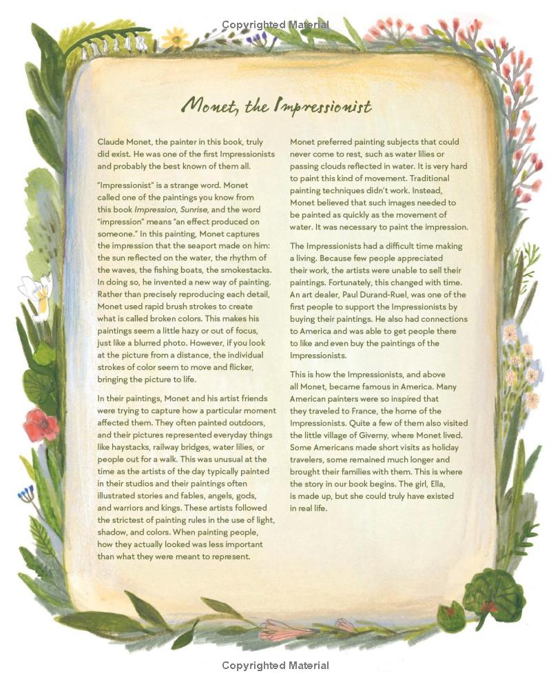 Ella in the Garden of Giverny: A Picture Book about Claude Monet by Daniel Fehr