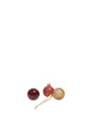 Glass Baubles Small Set of 3 Roseate Opaque