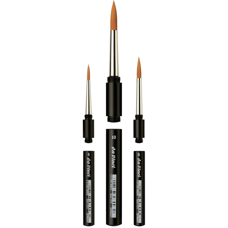 Da Vinci Synthetic Travelling Brush Case (Series 1535) (Set of 3)