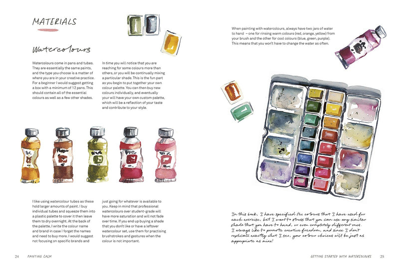 Painting Calm: Connect to Nature through the Art of Watercolour by Inga Buividavice