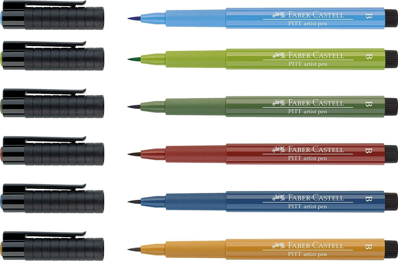 Faber Castell PITT Artists' Pens Sets - Landscape (Set of 6)