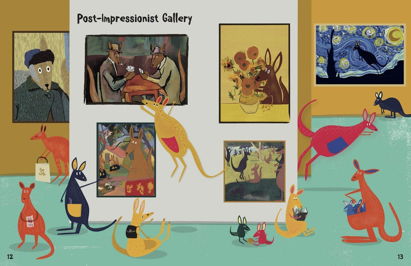 A Day at the Gallery: An Arty Animal Search Book Jam-packed with Facts by Nia Gould