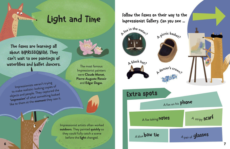 A Day at the Gallery: An Arty Animal Search Book Jam-packed with Facts by Nia Gould