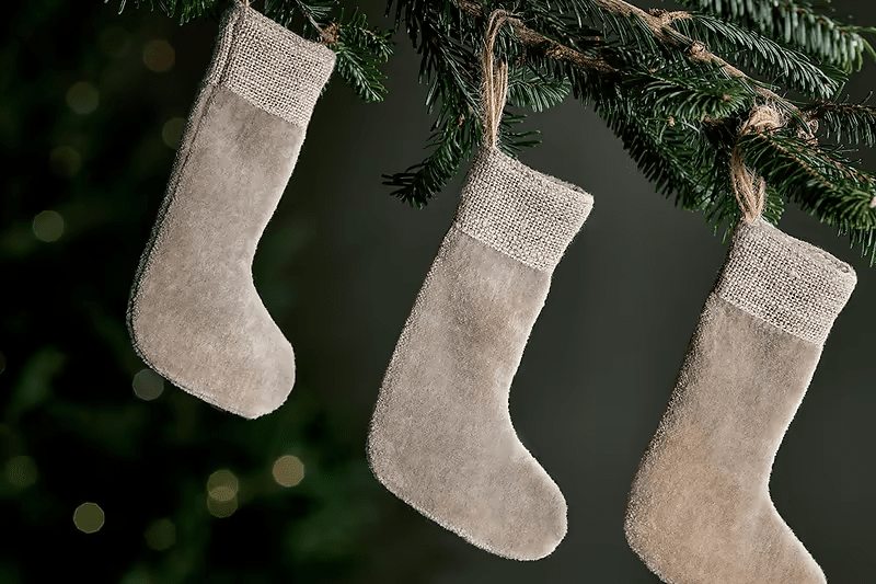 Karru Cotton Velvet Mini Stocking