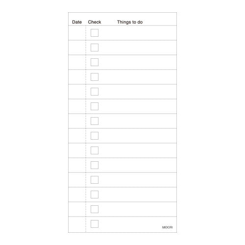 Midori Memo Pad To do List Navy