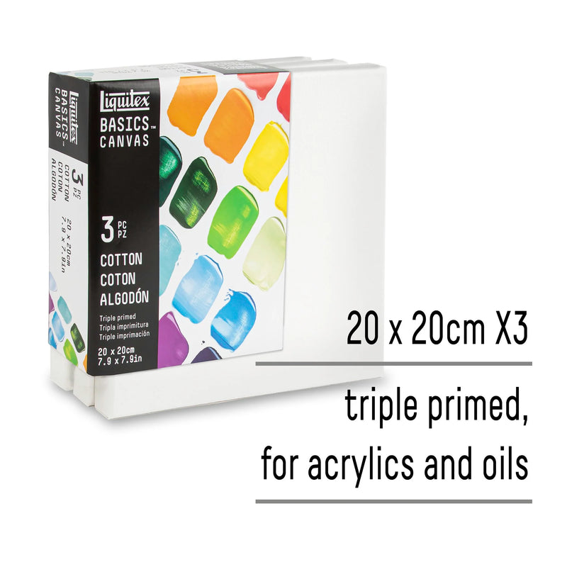 Liquitex Basic Cotton Canvas Packs (Pack of 3)