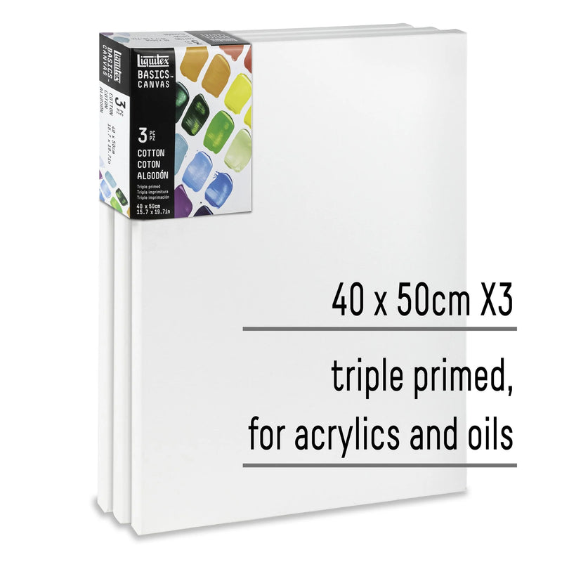 Liquitex Basic Cotton Canvas Packs (Pack of 3)