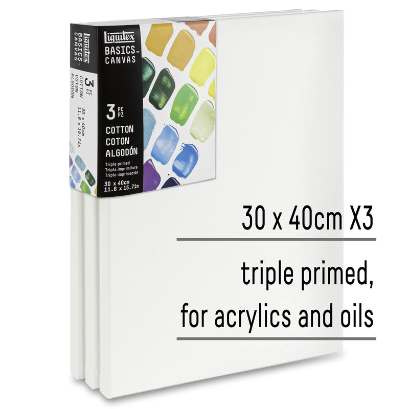 Liquitex Basic Cotton Canvas Packs (Pack of 3)