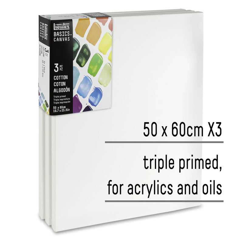 Liquitex Basic Cotton Canvas Packs (Pack of 3)