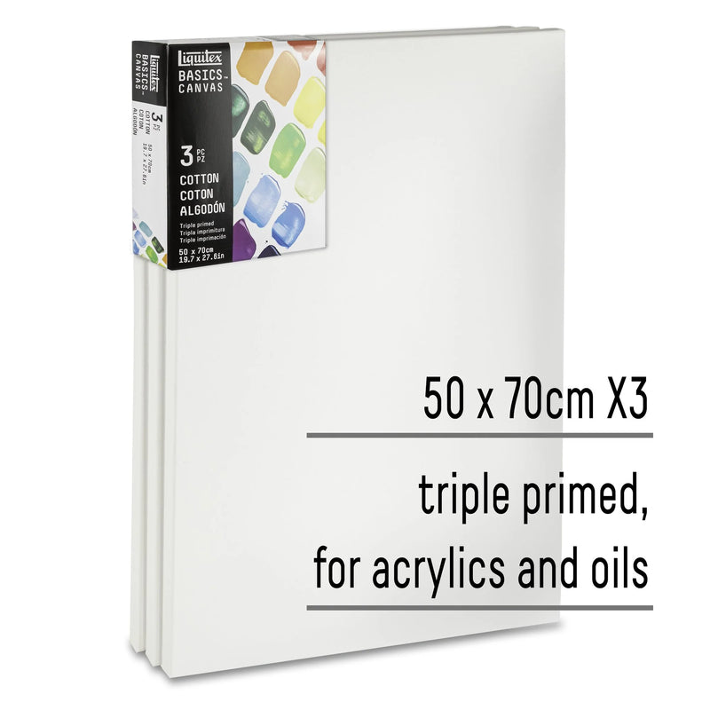 Liquitex Basic Cotton Canvas Packs (Pack of 3)