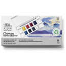 Winsor & Newton Cotman Watercolour Half Pans Pocket Sets (Set of 8 + Brush)