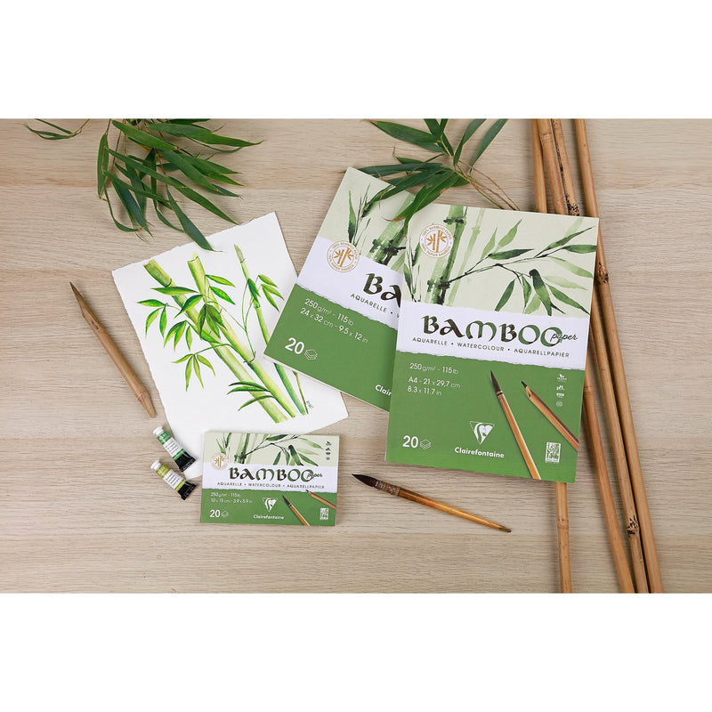 Watercolour Bamboo Glued Pad (20 Sheets)