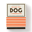 Because This Dog Is Embarrassing - Pet Shame/Praise Deck of cards