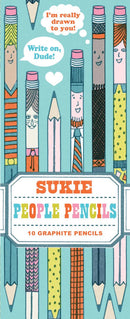 Sukie People Pencils ( x10 HB Graphite Pencils)