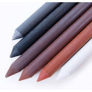 koh-i-Noor (Gioconda) Mixed Leads 5.6mm (4B, Charcoal, White and Brown)
