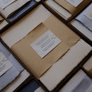 Deckle Edged Paper Box - Large Ivory