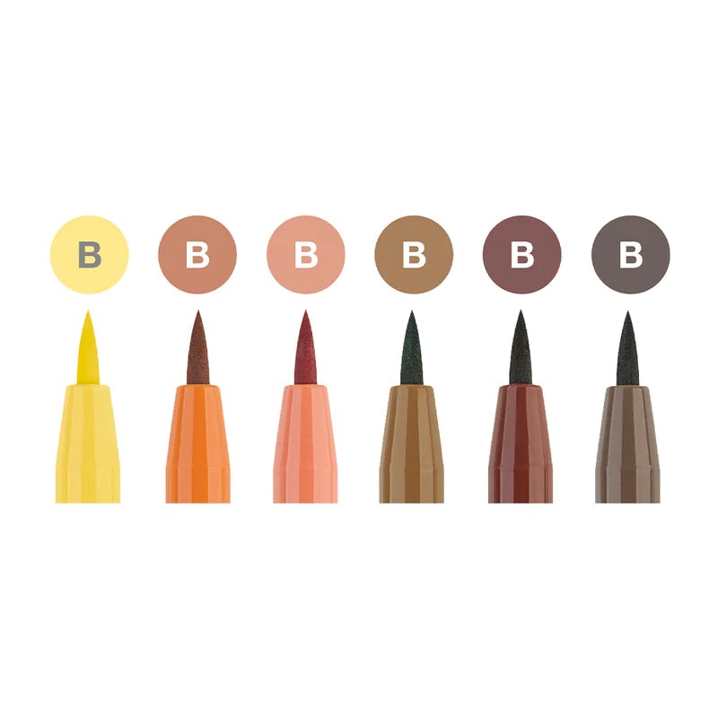Faber Castell PITT Artists' Pens Sets - Terra (Set of 6)
