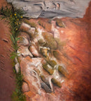 Flagstone With Oxalis - Original Artwork by Linda Ryle
