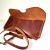 Leather Pencil Case with Tie Detail