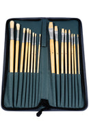 Hog Brush Set in Zipper Case (Set of 16)