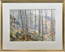 Morning sun on Larches, Skelgyhll - Original Painting by Alfred Heaton Cooper (1863-1929)