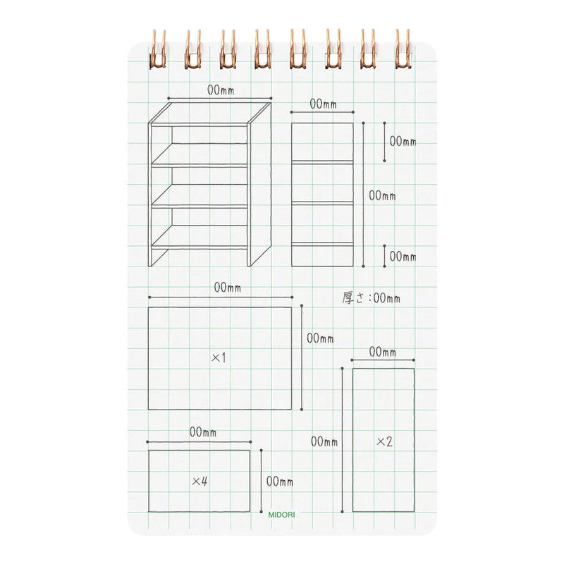 Midori Notebook Diamond Memo Special Edition Green