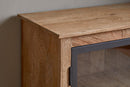 Nirvi Mango Wood & Iron Sideboard - Black
