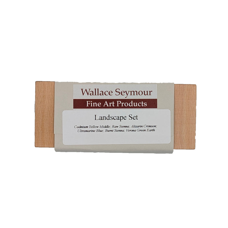 Wallace Seymour Wooden Full Pan Landscape Watercolour Set (Set of 6)