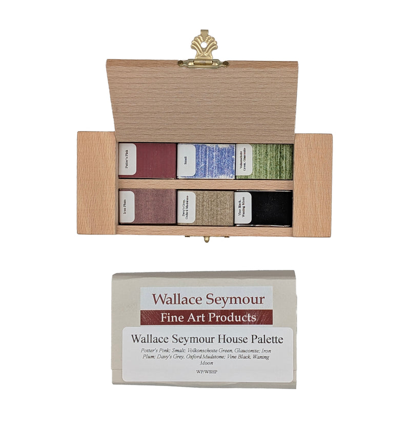 Wallace Seymour Wooden Full Pan House Watercolour Set (Set of 6)