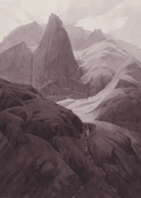 Pillar Rock Ennerdale 1933 by William Heaton Cooper R.I. (1903 - 1995)