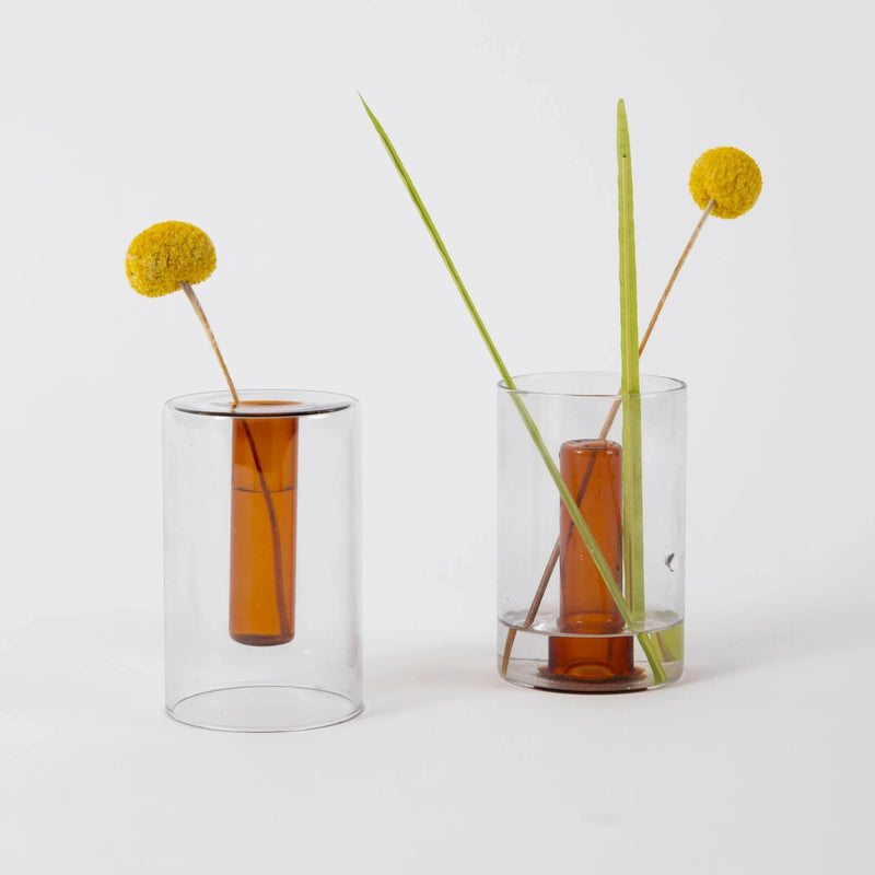 Reversible Glass Vase (Multiple Colours & Sizes)