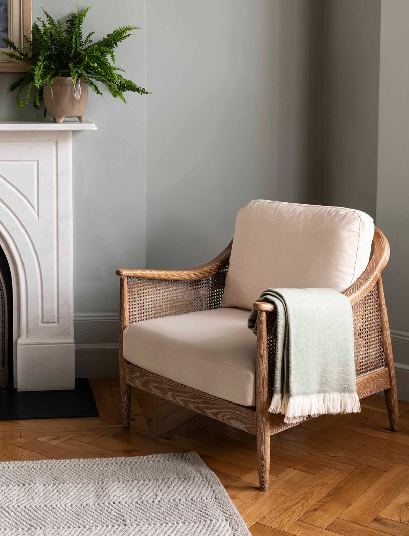 Stockwell Herringbone Throw | Sage