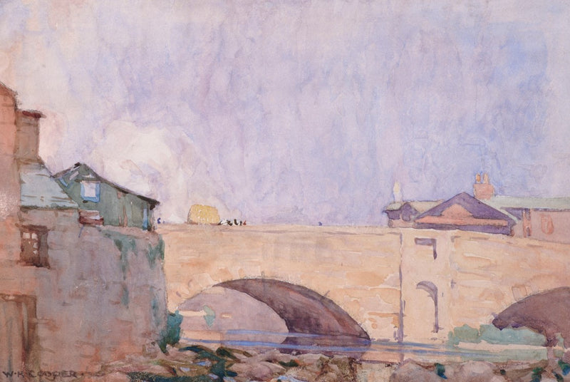 Stramongate Bridge, Kendal 1920 - Original Painting by William Heaton Cooper R.I. (1903 - 1995)